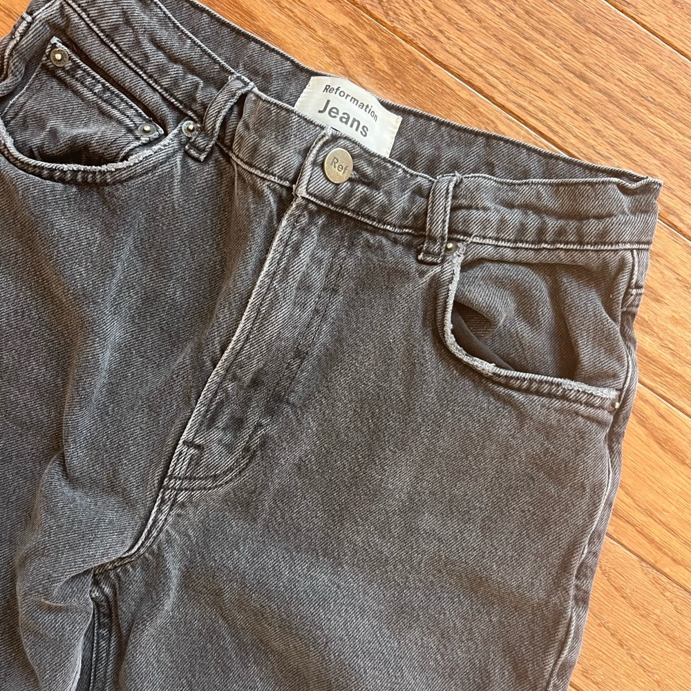 Reformation Gray Jeans